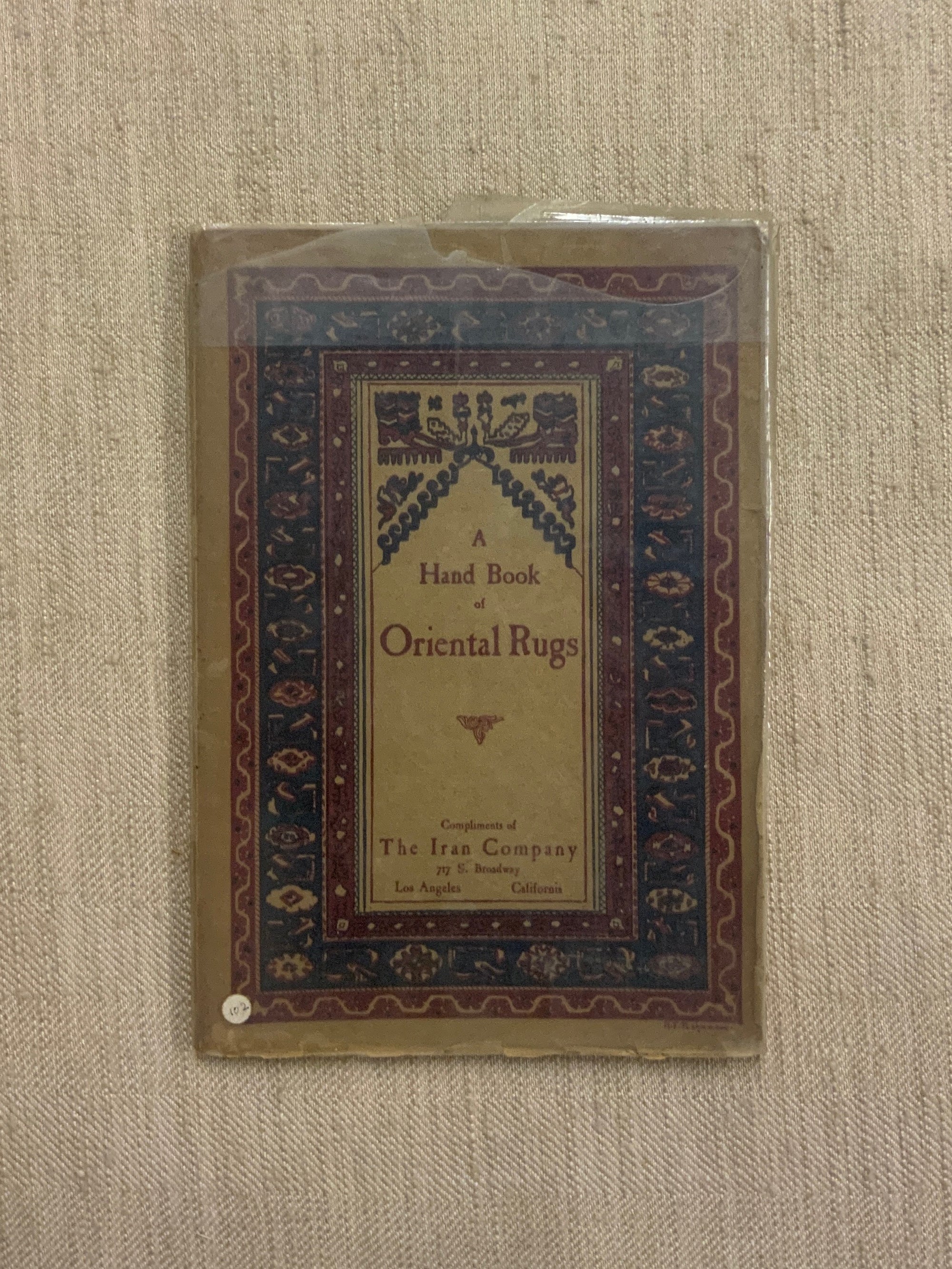 Donelly & Sons Co. A HAND BOOK OF ORIENTAL RUGS