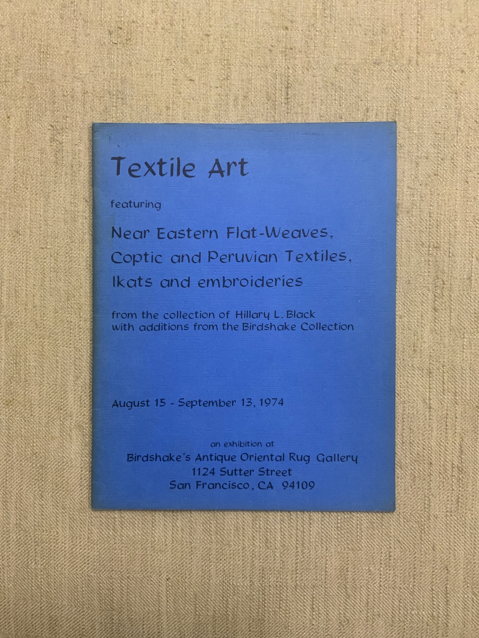 Wheeler, Donald. TEXTILE ART