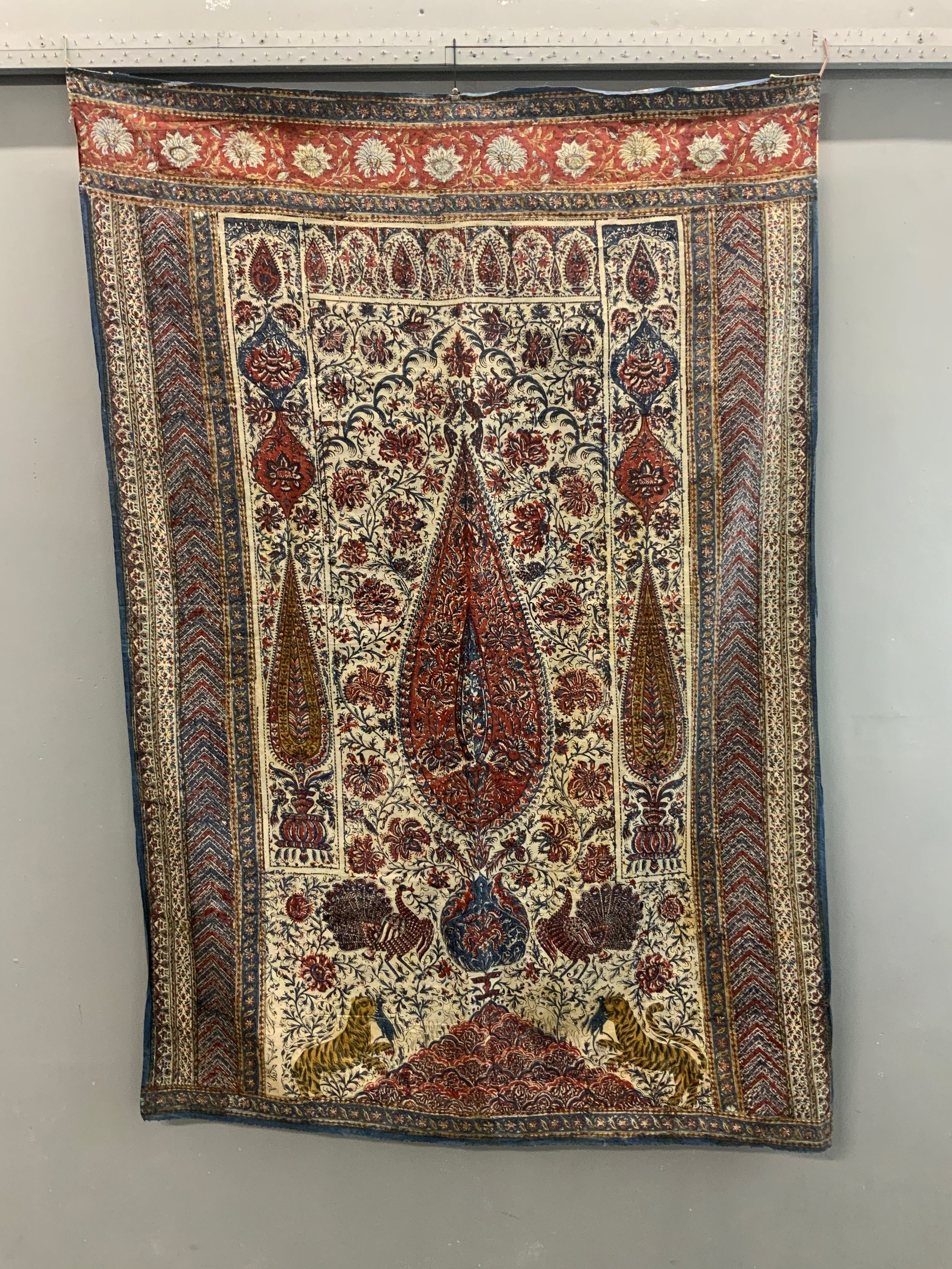 SE Indian antique Kalamkari Palampore hanging (176 x 122cm)