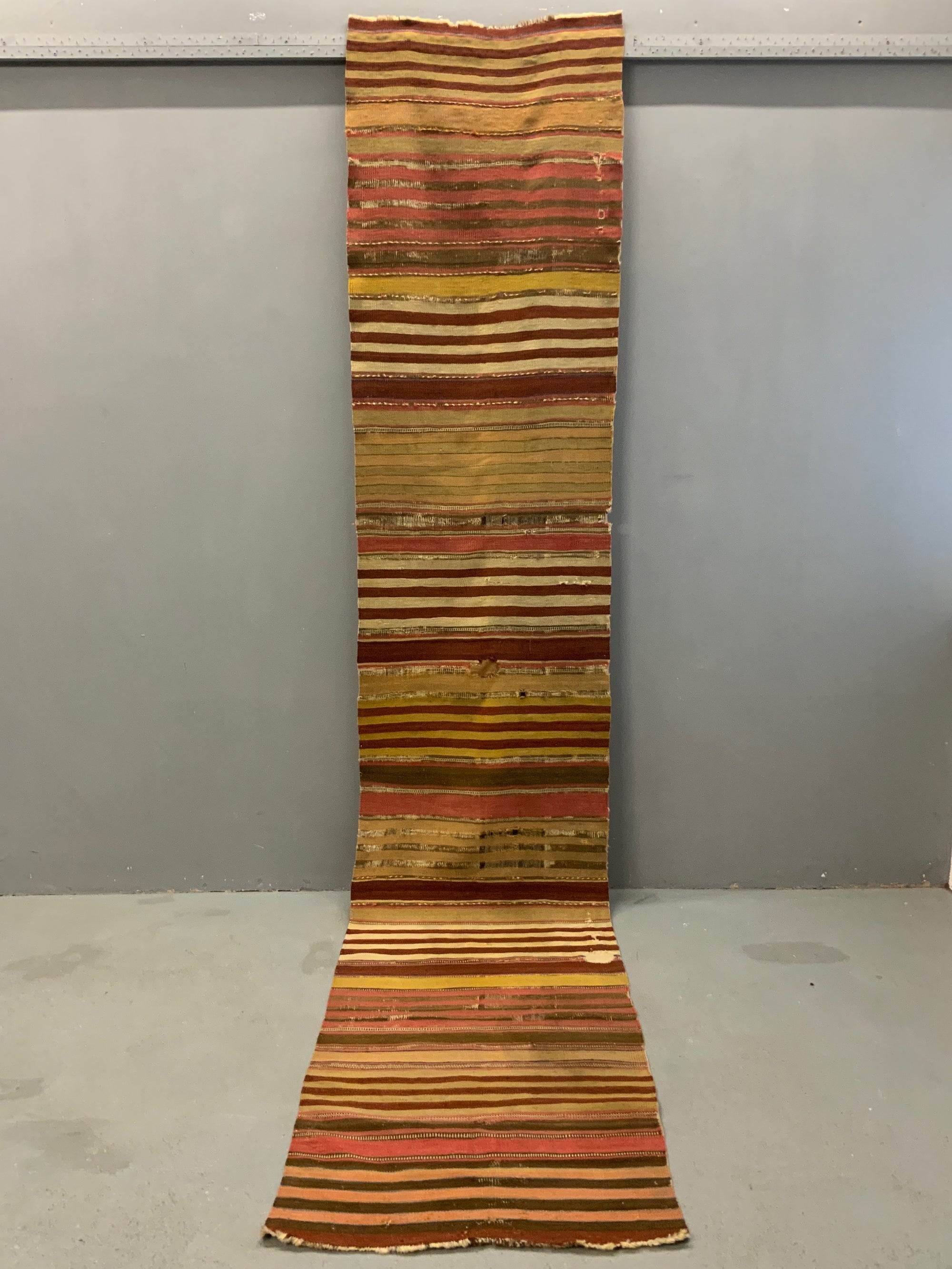 Anatolian striped flatweave (365 x 75cm)