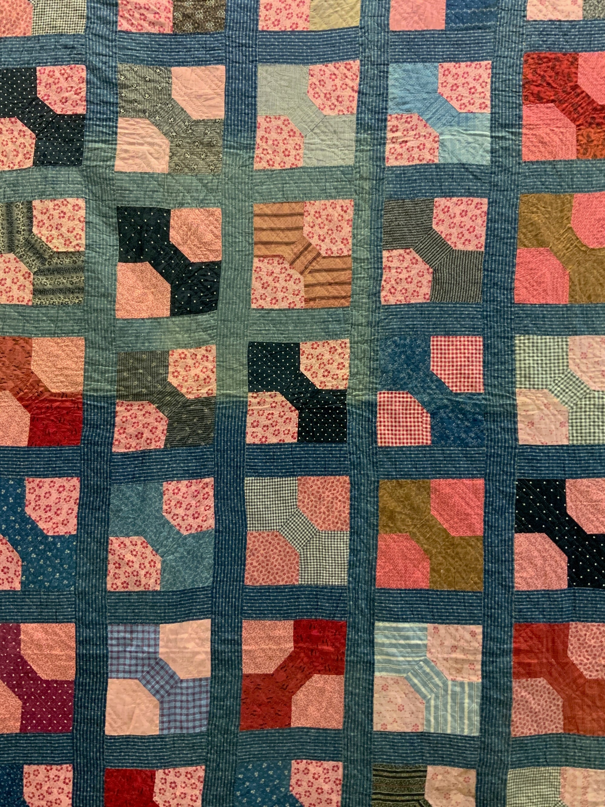 American patchwork quilt (198 x 164cm)