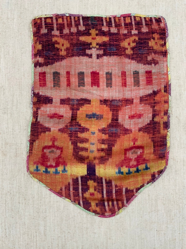 Uzbekistan antique Bukhara silk velvet fragament (57 x 37cm)