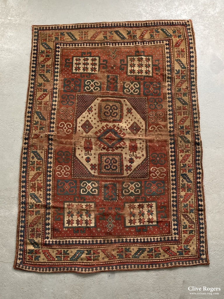 Caucasian Karachov Kazak Rug (Af) 19Th Cent Rug