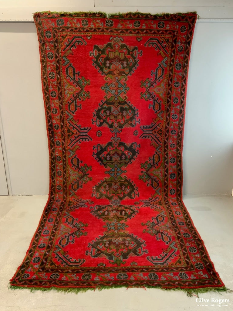 Turkish hot Rug, Turkish Rug,Authentic Turkish Carpets, Large Red Turkish Carpet Modern, Best Turkish Carpets, 1.8 x 3.8 Feet AG1224